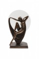 Abajur c/ Escultura Mulher em Poliresina 220v 25X16X38 cm