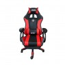 CADEIRA GAMER RECLINAVEL PRETA E VERMELHA.