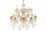 Lustres Clássico Champagne Cristal e Metal Elétrico c/ Fiação 125x102 cm
