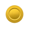 Sousplat Ouro Poliuretano 33X22