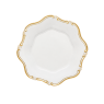 SOUSPLAT BRANCO COM DOURADO POLIURETANO 33X22