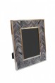Porta Retrato Osso/Bone Gray/Silver 4X17X22CM