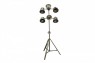 Luminária de Ferro Tripé Retrô Sêxtupla 60X20X176 CM