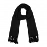 Echarpe em Viscose Lisa Black com Franja 220 g A180xL70 cm