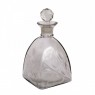 Porta Licor em Vidro Trabalhado c/ Tampa A22,5XD12 cm