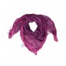 Lenço Estampado Magenta Algodão c/ Fibra Metalizada 90x90 cm