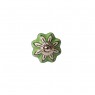 PUXADOR CERAMICA VERDE FOLHA 4X4X3CM*