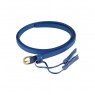 Cinto Fino em Poliuretano Azul Royal c/ Franja 100/110 cm