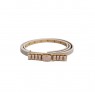 Cinto Bege  c/ Dourado e Pedraria Rosé Poliuretano e Metal  C113xA2 cm