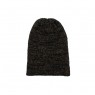 Gorro em Acrílico Preto e Dourado A27xL18,5 cm