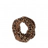 Gola Animal Print Onça Marrom Dupla Face Poliéster 78x27 cm