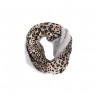 Gola Animal Print Onça Cinza Dupla Face Poliéster 78x27 cm