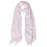 Echarpe Lisa Rosa Claro 150g c/ Franja Viscose 180x70 cm