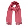 Echarpe Lisa Rosa Antigo 220g c/ Franja Viscose 180x70 cm