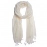 Echarpe Lisa Bege Viscose c/ Franja 180x70 cm