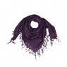 Echarpe em Viscose Roxo Liso com Franja 100x100 cm