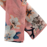 Echarpe 100% Poliester Floral Rosa 180X90CM