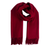 Xale Lisa Acrilico Bordo 180X68CM Com 10CM Franja