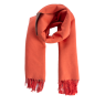Xale 100% Acrilico Dupla Face Laranja/Caramelo 170X80CM