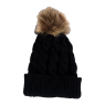 Gorro Preto 100%  Acrilico Com Pompom