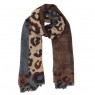 Xale 100%  Poliester Animal Print Terroso 180X90 CM