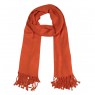 Echarpe Lisa Ferrugem 220g com Franja Viscose 180x70 cm
