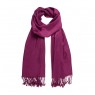 Echarpe Lisa Uva Forte 220g c/ Franja Viscose 180x70 cm