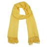 Echarpe Lisa Amarelo 220g c/ Franja Viscose 180x70 cm