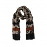 Xale 100%  Poliester Animal Print com Faixa 180X90 CM