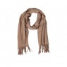 Echarpe Lisa Pele com Franja Viscose 220g 180x70cm