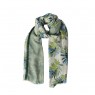 Xale 100%  Poliester Folhagem Verde 180X90 CM
