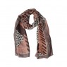 Xale 100%  Poliester Animal Print Rose 180X90 CM