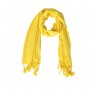 Echarpe Lisa Amarelo 150g c/ Franja Viscose 180x70 cm