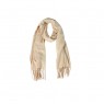 Echarpe Lisa Bege 220g c/ Franja viscose 180x70 cm