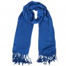 Echarpe Lisa Azul Royal c/ Franjas Viscose 100g 160x55 cm