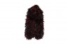 Gola Aberta Pelo Ecológico Vermelho Vinho e Preto Poliéster 150x12 cm