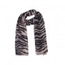 Xale 100%  Poliester Zebra Cinza 180X90 CM