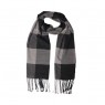 Xale 100% Poliester Vichy Preto/Branco 180X35CM