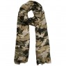 Xale 100%  Poliester Camuflado Verde 180X90 CM