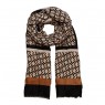Xale 100%  Poliester Geometrico Fendhi e Brown  180X90 CM