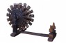 Roda Tear em  Madeira e Metal Decorativo A69xC109xL57 cm
