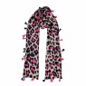 XALE 100%  POLIESTER ANIMAL PRINT PINK 180X90 CM