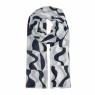 XALE 100%  POLIESTER GEOMETRICO OFF WHITE 180X90 CM