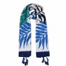 XALE 100%  POLIESTER TROPICAL AZUL 180X90 CM