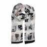 XALE 100%  POLIESTER CATS BLACK 180X90 CM