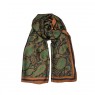 XALE 100%  POLIESTER PAISLEY BRONZE 180X90 CM