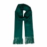 Echarpe Lisa Verde Esmeralda 220g c/ Franja Viscose 180x70 cm