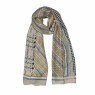 XALE 100%  POLIESTER  SCARF  BEGE 180X90 CM