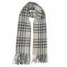 XALE 100%  POLIESTER XADREZ OFF/BLACK 180X60 CM