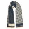 XALE 100% ACRILICO PIED POULE PRETO E FENDHI 180X60 CM
